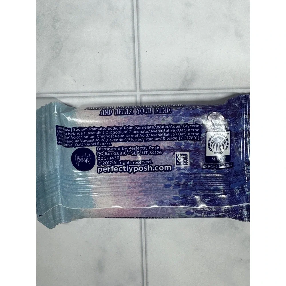 6 Perfectly Posh Field Better Soon Chunk Lavender Oat Soap Samples 1oz Each